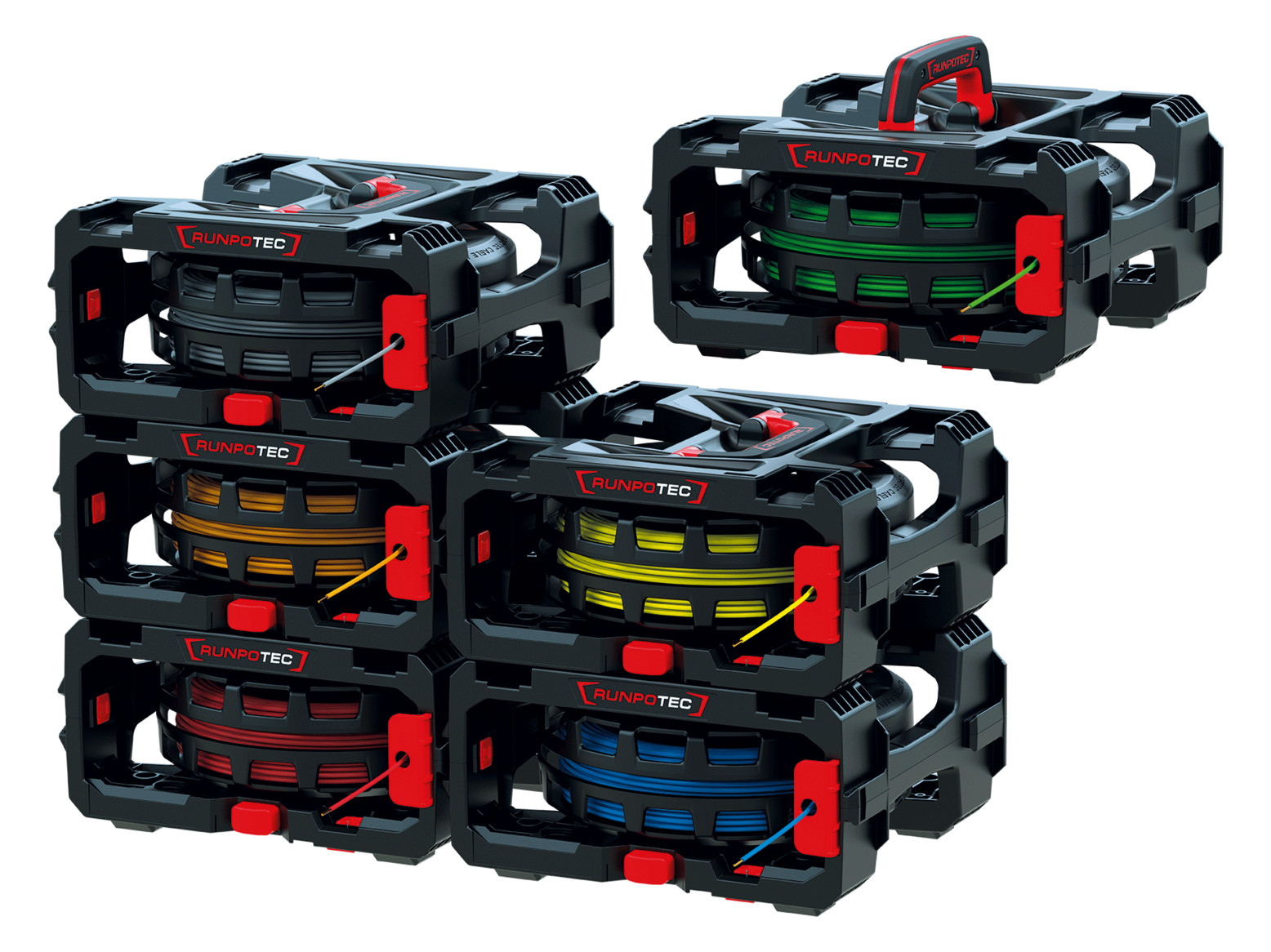 1St. RUNPOTEC 10217 CB 260 Cable Box - 6er Set (6 Boxen) 1St. Runpotec 10217 CB 260 Cable Box - 6er Set (6 Boxen)