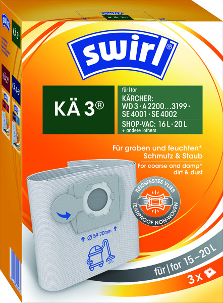 1St. SWIRL KAe 3 3ER Staubsaugerbeutel