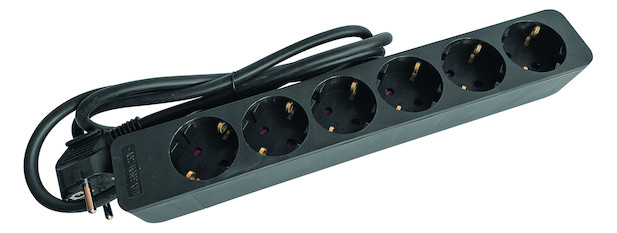 1St. Protec.class PTSD 6S PTSD 6s 6fach ohne Schalter schwarz