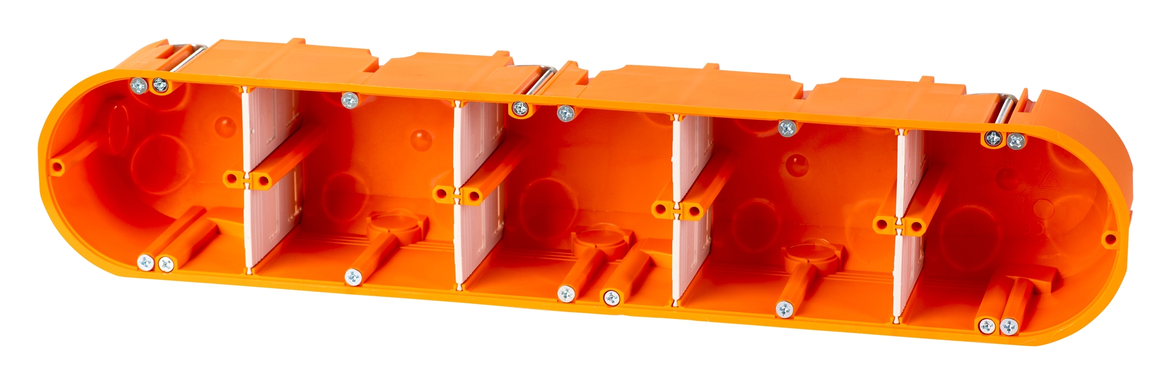 5St. F-Tronic HW50 HW Gerätedose massiv 5-fach, 5x Ø 68mm, t=60mm 7350065