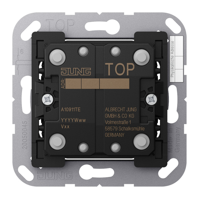 1St. Jung A10911TE KNX Taster Erweiterung, Serie AS/A A 10911 TE