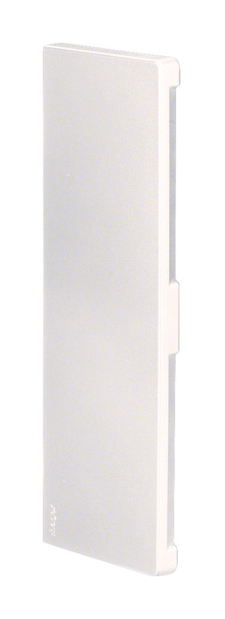 1St. Hager BR652106D9016 Endstück schnittkaschierend zu BR/A 68x210Dmm 2x80mm OT hfr in verkehrsweiß