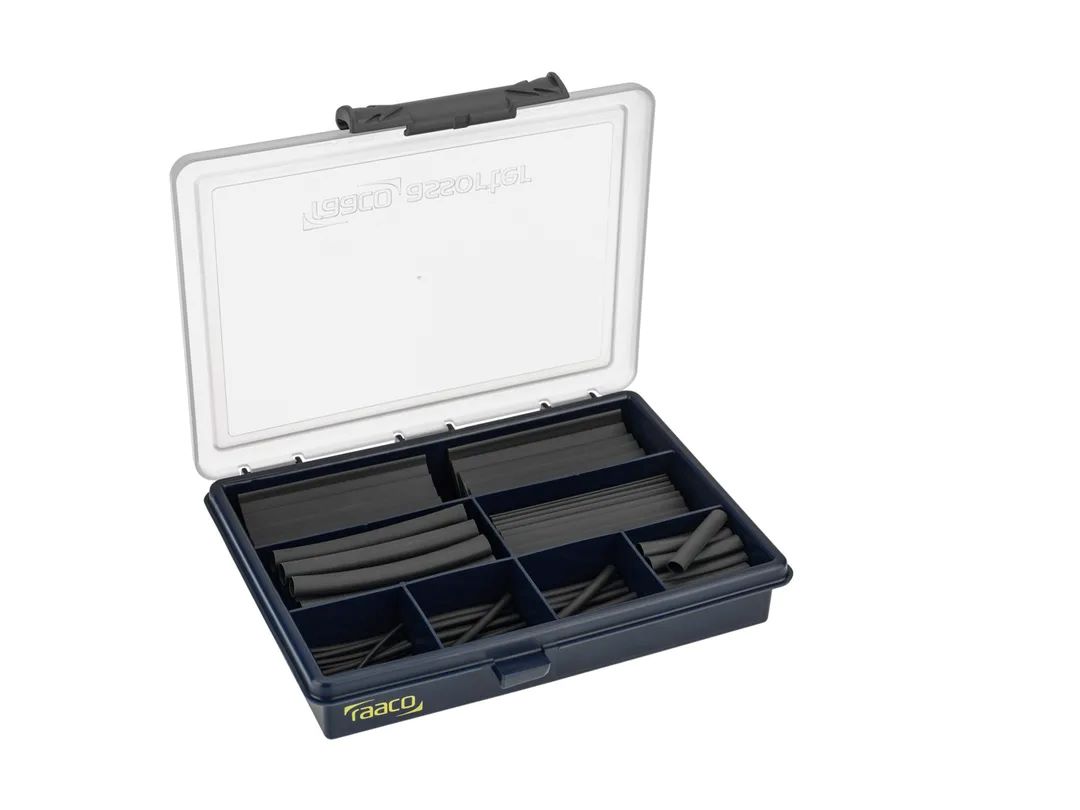 1St. Cimco 181680 Schrumpfschlauch-Set BLACK 130tlg