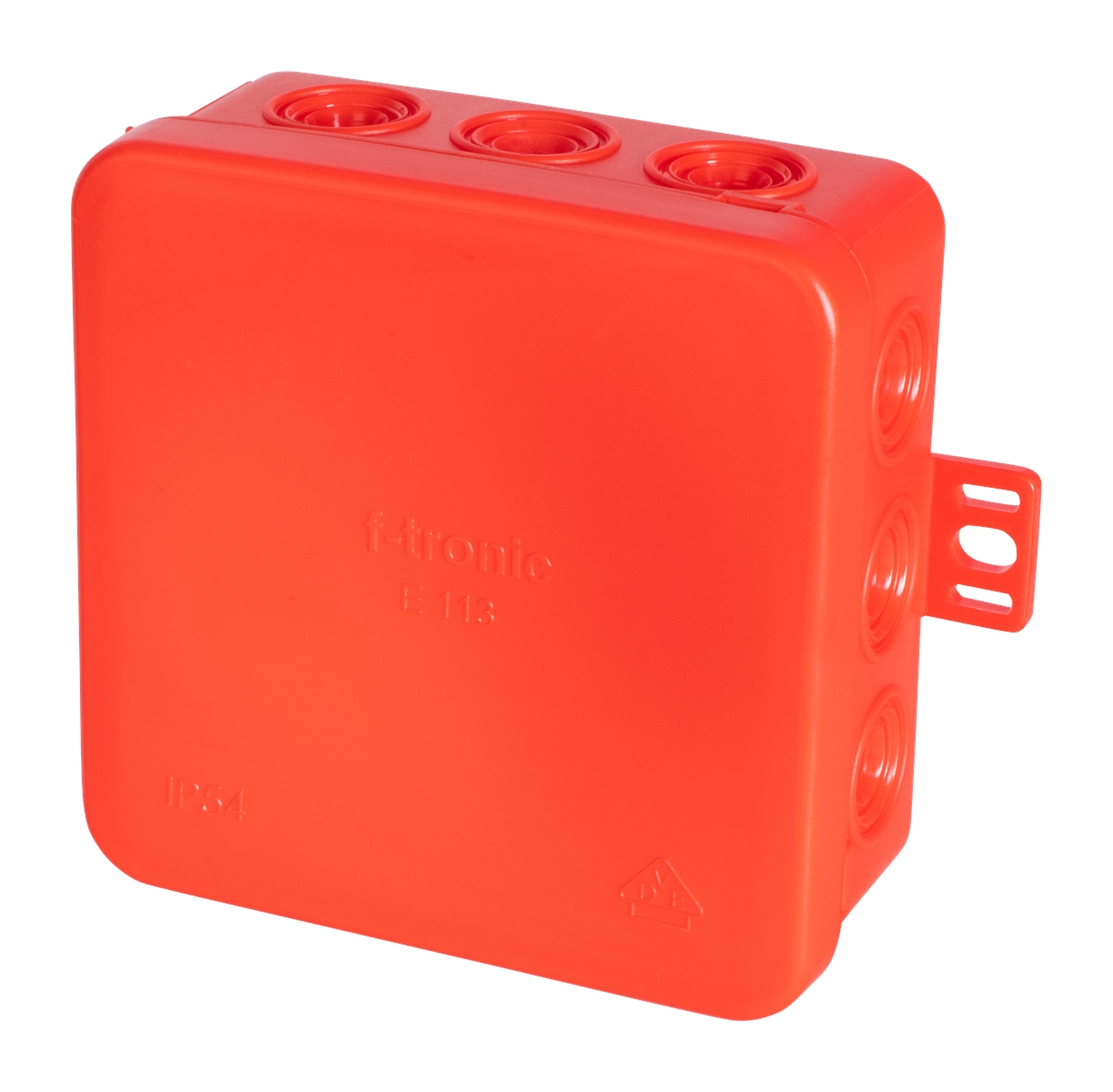 10St. F-Tronic E113rt FR Abzweigkasten E113rt, 85x85x40mm, IP54, rt 7340111