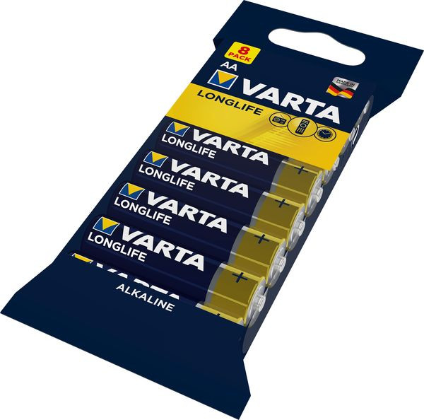 10Pk Varta Longlife AA Mignon 8 Fol 4106