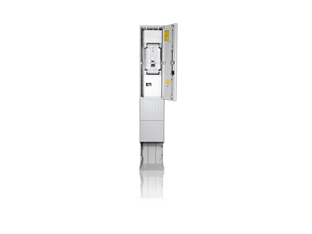 1St. F-Tronic ZSA201-2-ZK-HG Zähleranschlusssäule 1-feldrig, H=2010mm, 3.HZ, Haube geschl., ZSA201-2-ZK-HG 7160102