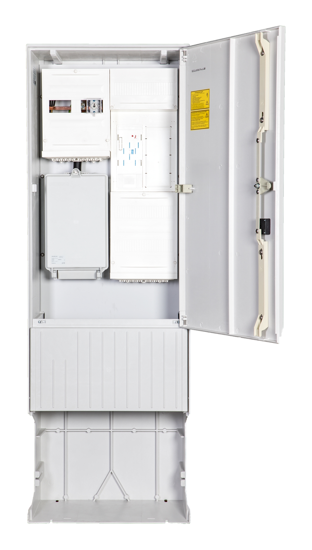 1St. F-Tronic ZSA172-2-eHZ-TSG-HAK Zähleranschlusssäule 2-feldrig, H=1710mm, eHZ, ohne Haube, ZSA172-2-eHZ-TSG-HAK-HO 7160023
