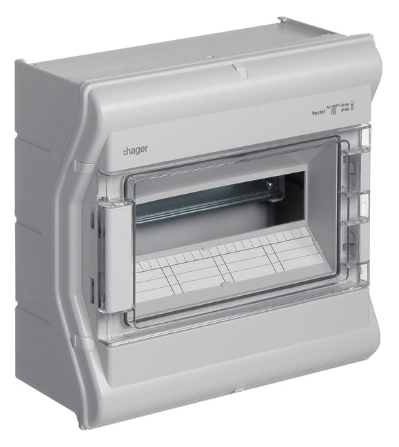 1St. Hager VE112SN Kleinvert., vector, APV, IP65, 12PLE