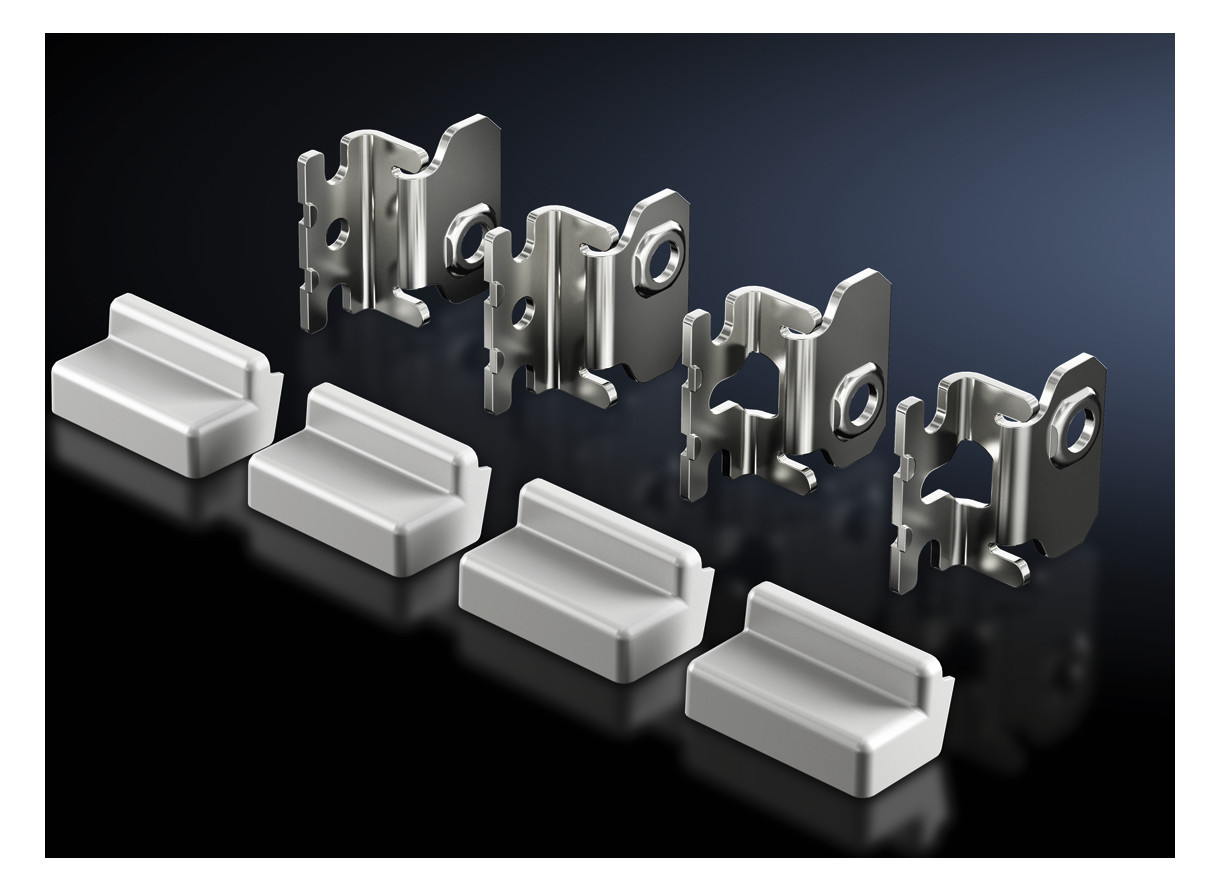 1St. Rittal AX 2433.010 Wandbefestigungshalter für AX-, KX Edelst AX2433010