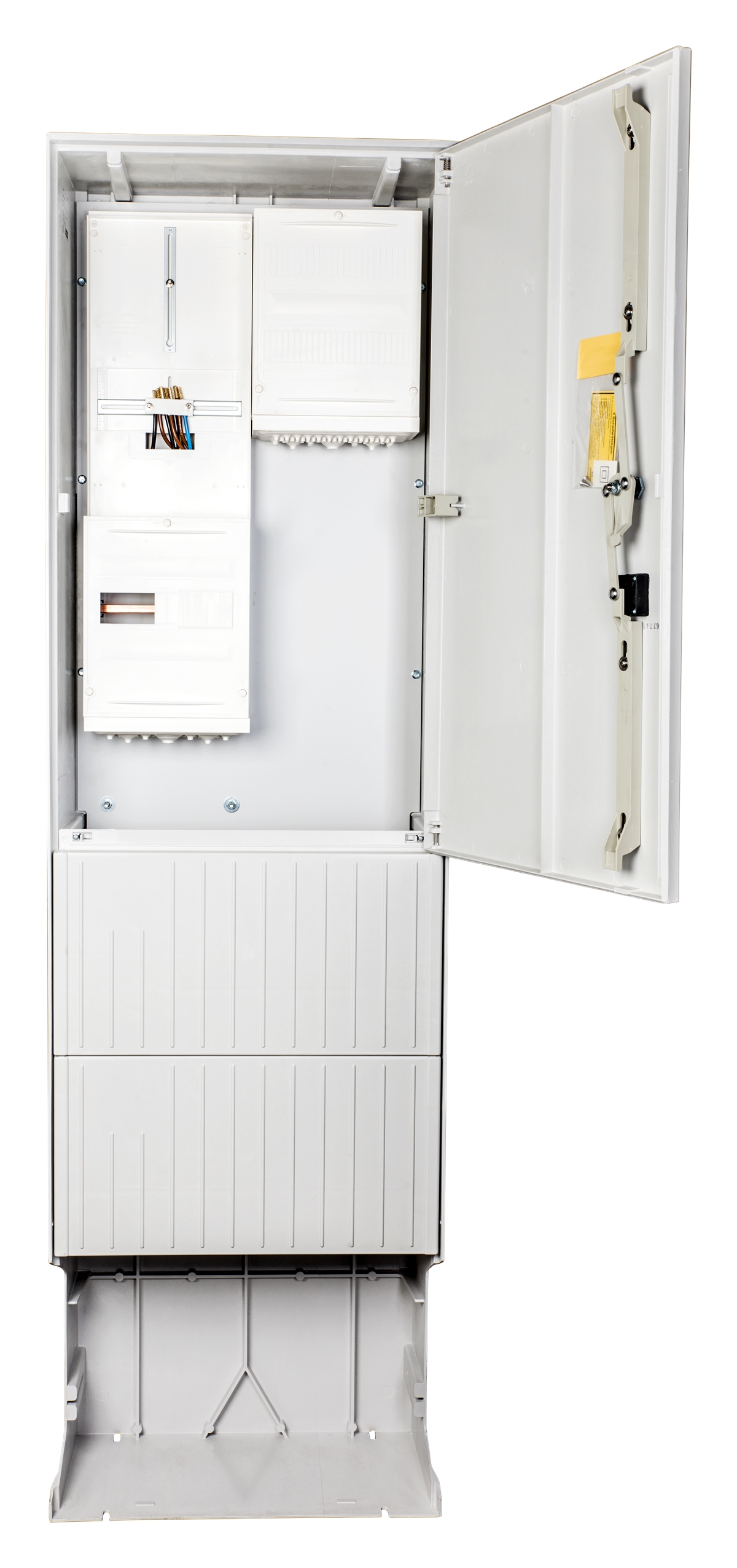 1St. F-Tronic ZSA202-2-ZK-HO Zähleranschlusssäule 2-feldrig, H=2010mm, 3.HZ, ohne Haube, ZSA202-2-ZK-HO 7160107