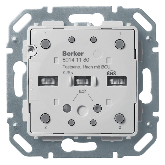1St. Berker 80141180 Tastsensor-Modul 1fach mit integriertem Busankoppler KNX S.1/B.x 1St. Berker 80141180 Tastsensor-Modul 1fach mit integriertem Busankoppler KNX S.1/B.x