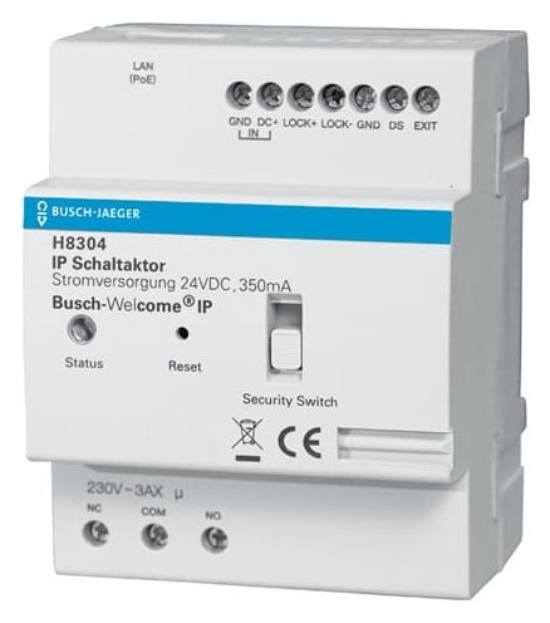 1St. Busch-Jaeger H8304-03 IP Schaltaktor., Busch-WElcome IP