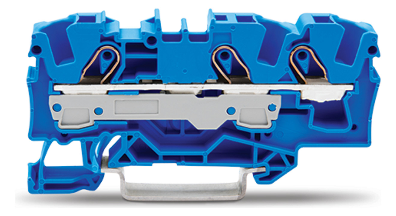 1St. Wago 2006-1304 3-Leiter-Durchgangsklemme 6 mm² blau