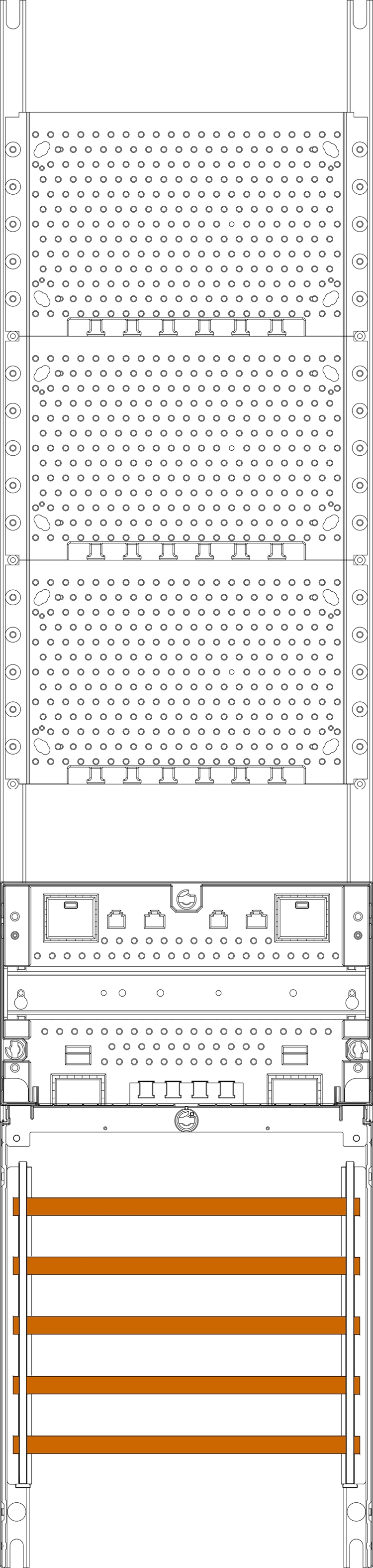 1St. F-Tronic KX7RFZS Kommunikationsfeld KX7RFZS, 1-feldrig, H=1050mm, RfZ-Platz, SaS 5-polig 7141666