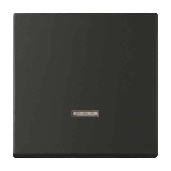 1St. Busch-Jaeger 6543-885-101 Bedienelement, mit Glimmlampe carat schwarz matt