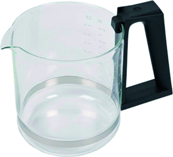 1St. KRUPS XB9004 Glaskanne mit Deckel T 8, KM4689, Schwar