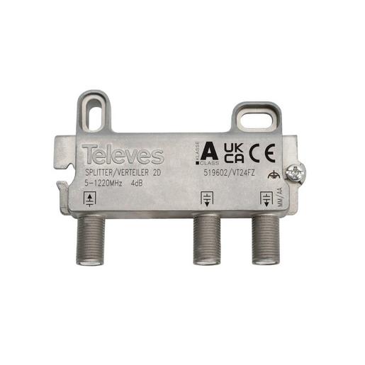 1St. Televes VT24FZ 2-fach Verteiler 5-1218 MHz VD: 4 dB