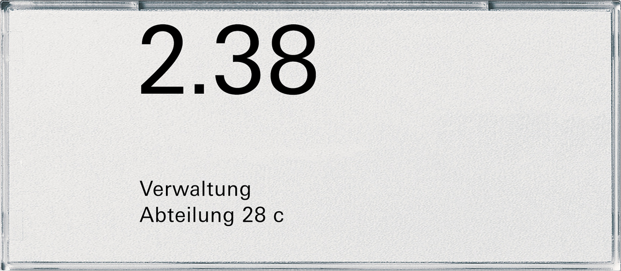 1St. Gira 107200 Namens-/Türschild 2fach Zubehör