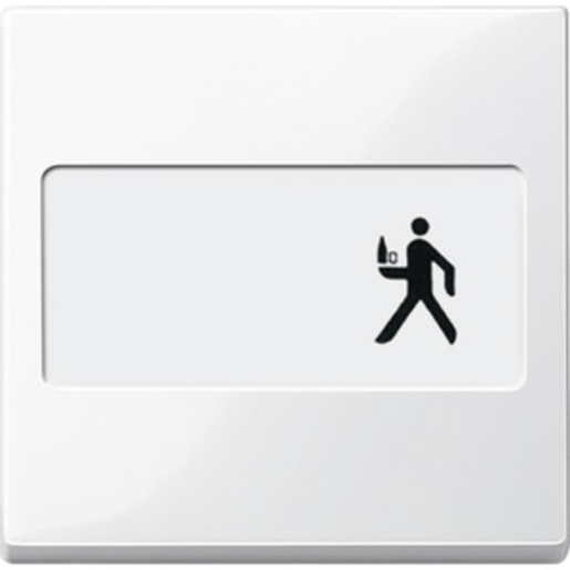 1St. Merten 432319 Wippe mit Schriftfeld, polarweiß glänzend, System M 1St. Merten 432319 Wippe mit Schriftfeld, polarweiß glänzend, System M