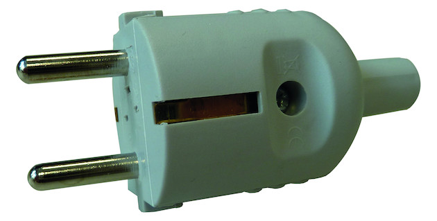1St. Protec.class PSSTK11 SK Klappstecker mit Tuelle 16A, grau