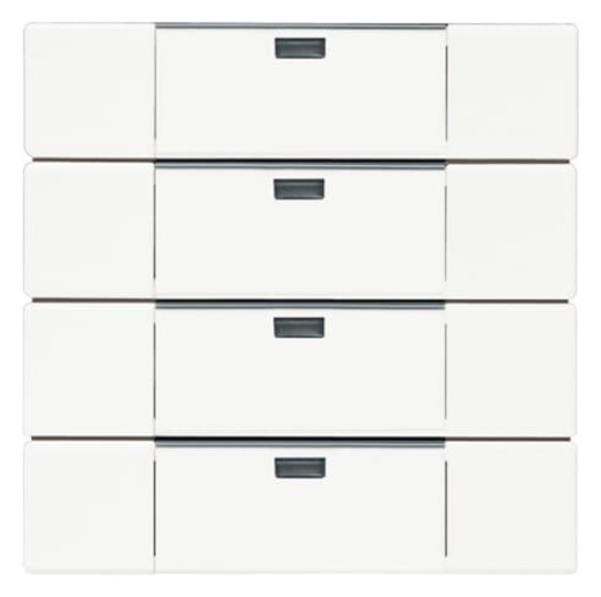 1St. Busch-Jaeger 6733-84 Wandsender WaveLINE, 4 Kanal carat studioweiß