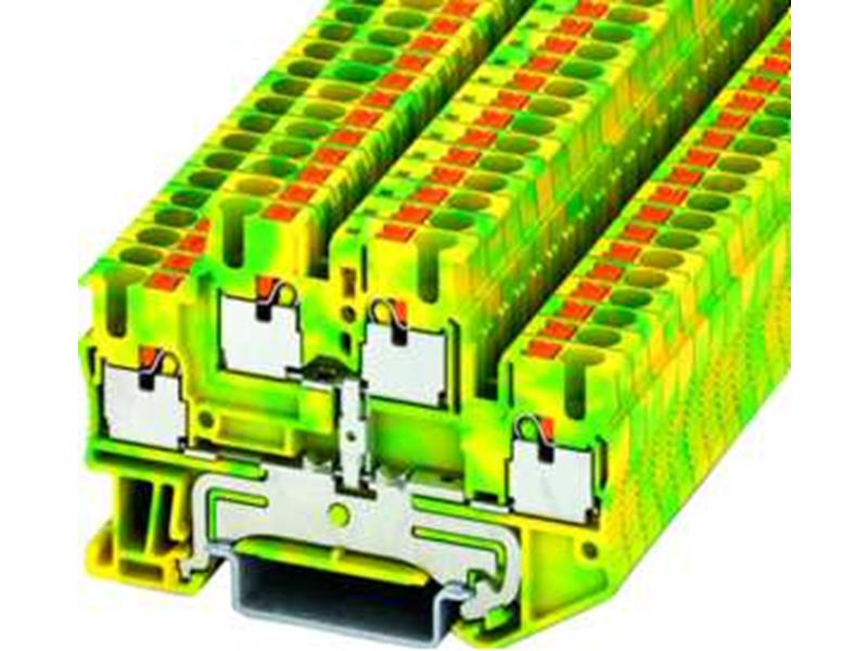 1St. Phoenix PTTB 2,5-PE Schutzleiter-Doppelstockklemme Push-in-Anschluss Anzahl der Anschlüsse: 4 0,14 mm² - 4