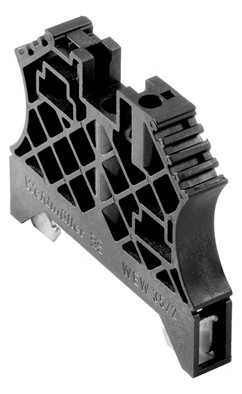 100St. Weidmüller WEW 35/2 SW Endwinkel, Wemid, schwarz, Tragschiene