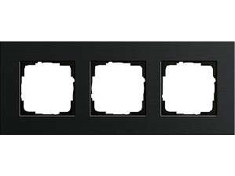 1St. Gira 0213126 Rahmen 3fach Esprit Aluminium Schwarz 