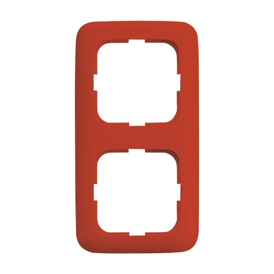 1St. Busch-Jaeger 2512-217-101 2-fach Rahmen Reflex SI rot RAL 3020