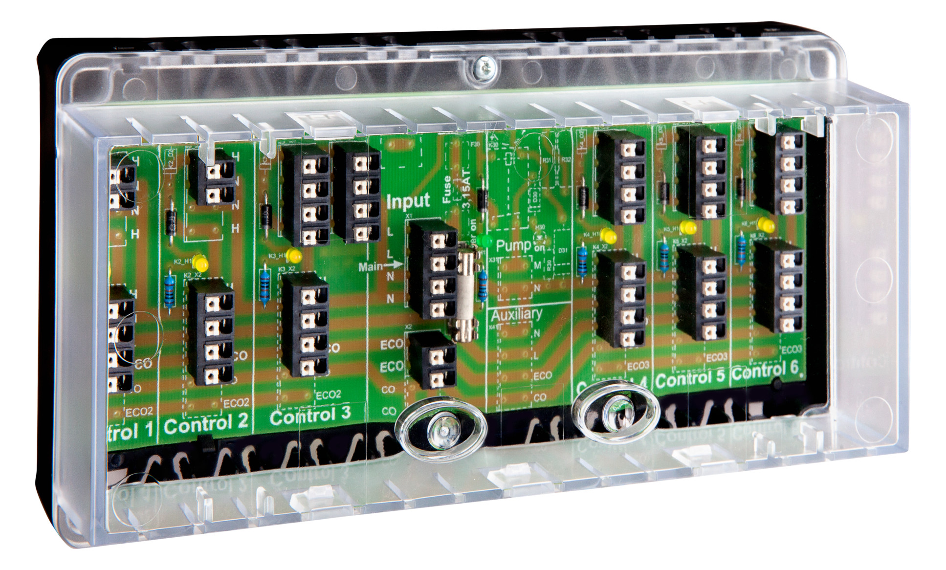 1St. ALRE-IT DA480510 Klemmenleiste, max. 6 Raumthermostate und 12 Stellantriebe, IP20 VOOPL-216.176...