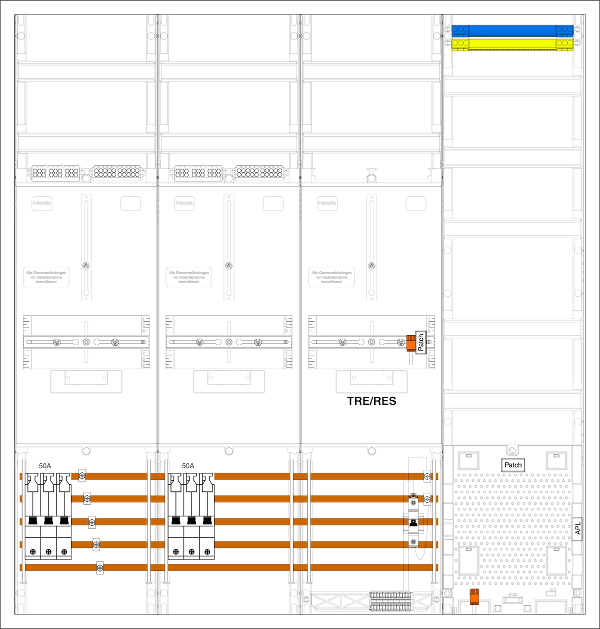 1St. F-Tronic 3HZ742TAPZ50B6 3HZ742TAPZ50B6, 2 ZP, 1 TRE, 1 VAPZ inkl. APL, 2 SLS 50A, SPVGB6, 2 PPV, 1 PL150 7190689