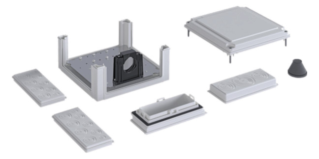 1St. Hager Kabelanschlusskasten U84LM universZ 324x307x149mm SKII