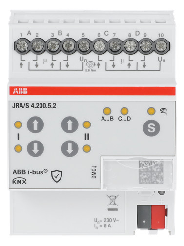 1St. ABB JRA/S4.230.5.2  Jalousie-/Rollladenaktor  .,4f,Fahr,Man.B.