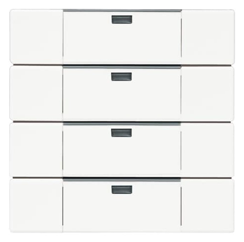 1St. Busch-Jaeger 6733-84 Wandsender WaveLINE, 4 Kanal carat studioweiß 1St. Busch-Jaeger 6733-84 Wandsender WaveLINE, 4 Kanal carat studioweiß