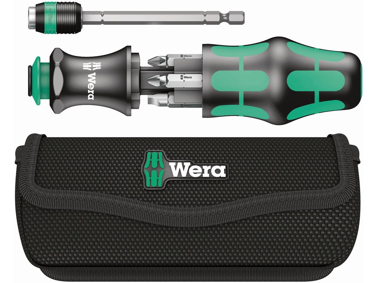1St. Wera 05051021001 Kraftform Kompakt 20 ohne WerkzeugFinder Take it easy Bits PH 1 / 2, PZ 1 / 2, Schlitz 1,0 x 5,5 /...