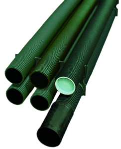 3m Fränkische 19021110 Kabelschutzrohr Kabuflex S DN 110 3-M-Stangen mit Muffe schwarz Kabuflex S NW 110 3-M-Stangen mit