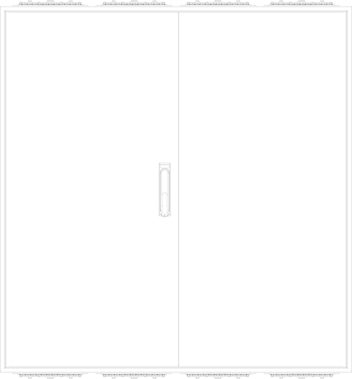 1St. F-Tronic ZF114 Leergehäuse ZF114, IP54, H=1100mm, B=1050mm 7120529