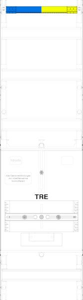 1St. F-Tronic TH1 Tariffeld TH1, 1-feldrig, H=900mm, 1-TRE-3.HZ 300mm, Vert. 3r 7140181