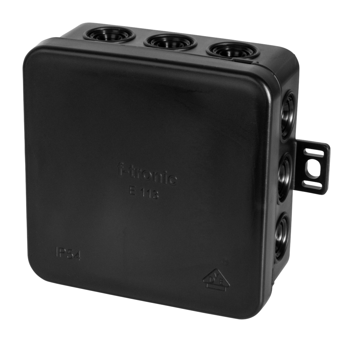10St. F-Tronic E113sw FR Abzweigkasten E113sw, 85x85x40mm, IP54, sw 7340134