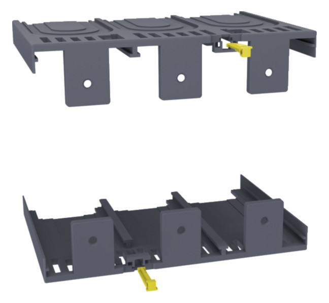 1St. Hager HYW025H Klemmenabdeckung Rückanschluss und Plug-in x630/P630 3P