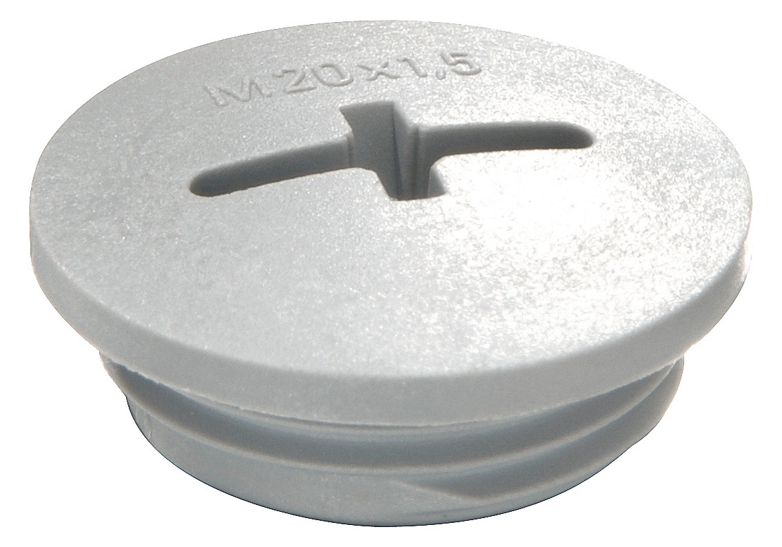 100St. Wiska 10060626 Kunststoffverschlussschraube M20 RAL 7035 EVSG 20