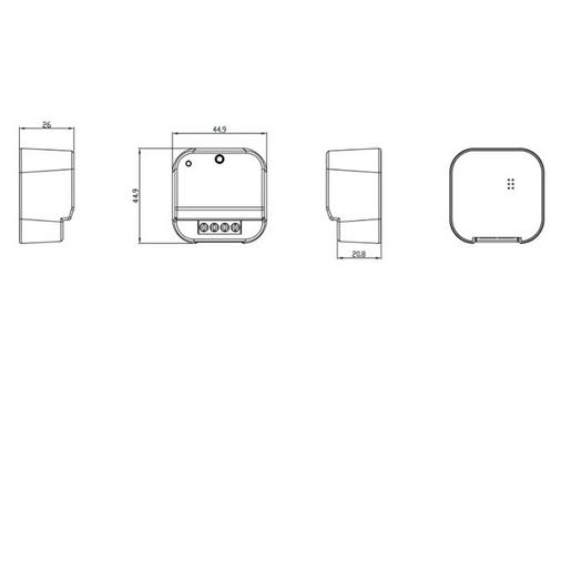 1St. THERMOST TS-S-E20 Funk-Empfänger Unterputz, 16A Schaltleis