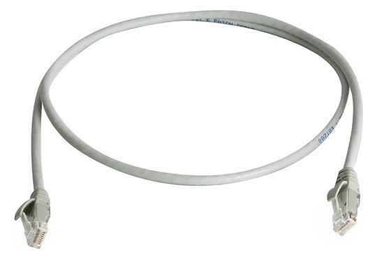 1St. Telegärtner L00003E0003 Patchkabel Cat.5e MP8 100-5,0 m, grau