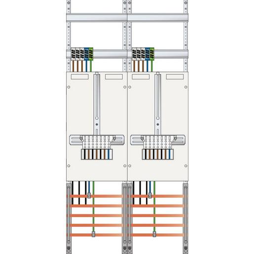 1St. ABN Z27520 Zählerplatz 3Pkt 2Z mit Klemmstein/ZSK 5...