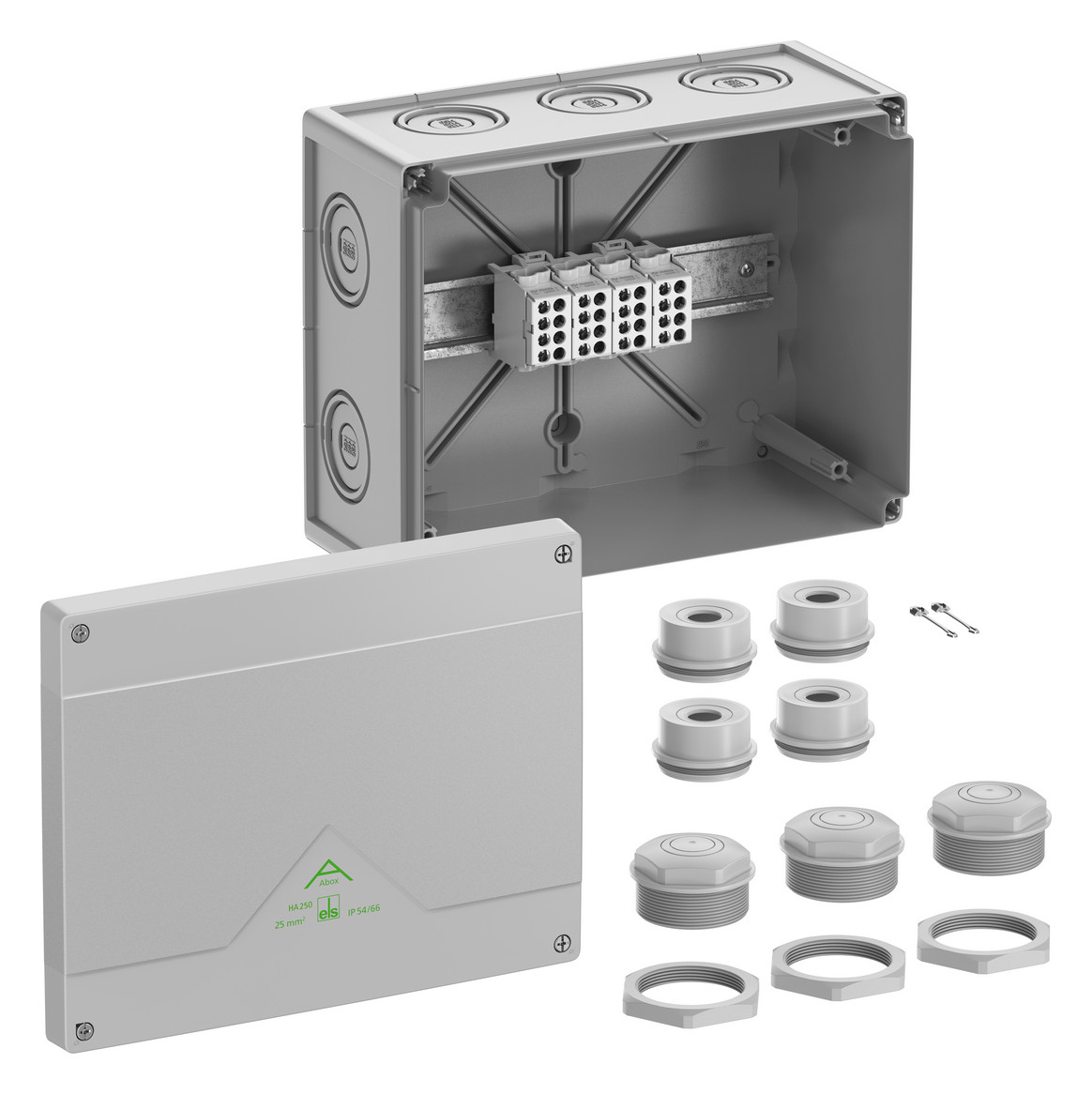 1St. Spelsberg Abox HA 250 Abzweigkasten, Schutzart IP54/IP66 1St. Spelsberg Abox HA 250 Abzweigkasten, Schutzart IP54/IP66