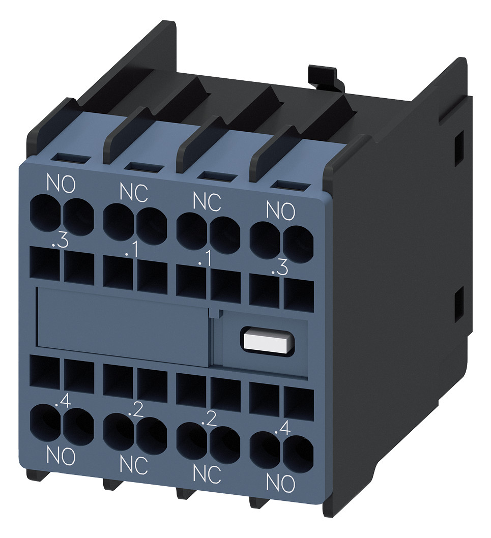 1St. Siemens 3RH2911-2FA22 Hilfsschalter 2S+2Ö, stromb.: 1S, 1Ö