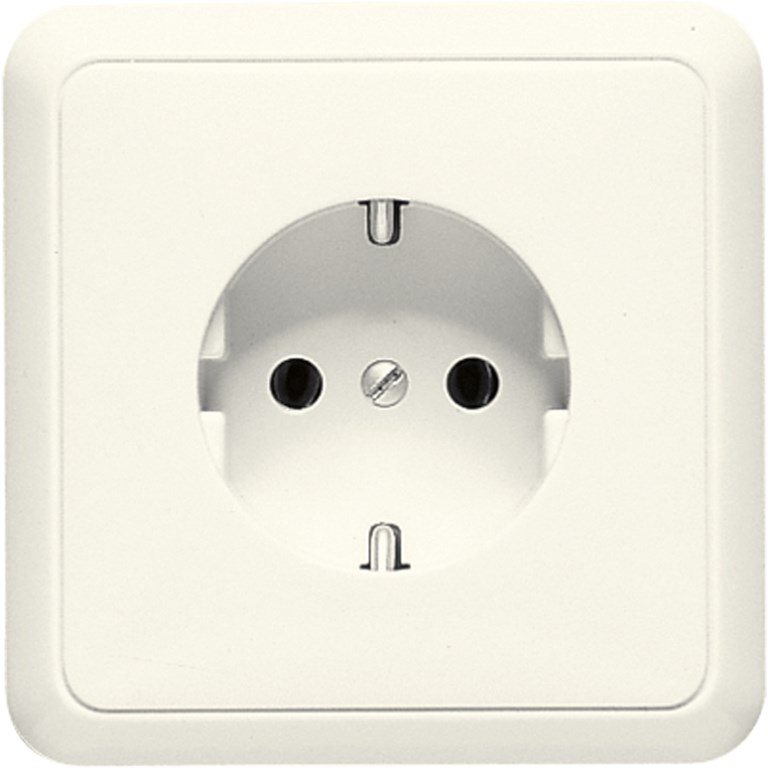 1St. Jung 5520 Steckdose 16A  250V volle Platte 81 x 81 mm 5520