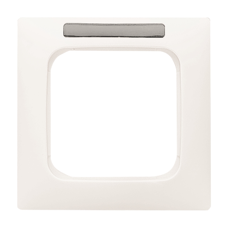 1St. Busch-Jaeger 1721 NSKA-214 Reflex SI Linear-mit Beschriftungsfeld, 1-fach Rahmen Reflex SI alpinweiß