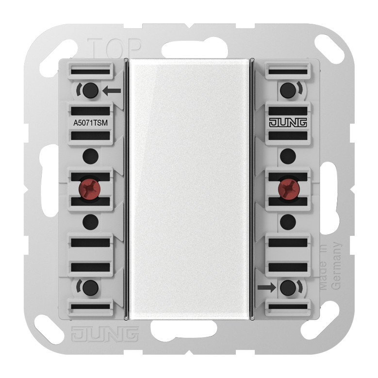 1St. Jung A5071TSM KNX Tastsensor-Modul Standard 1fach Beschriftungsfeld integrierter Busankoppler A 5071 TSM