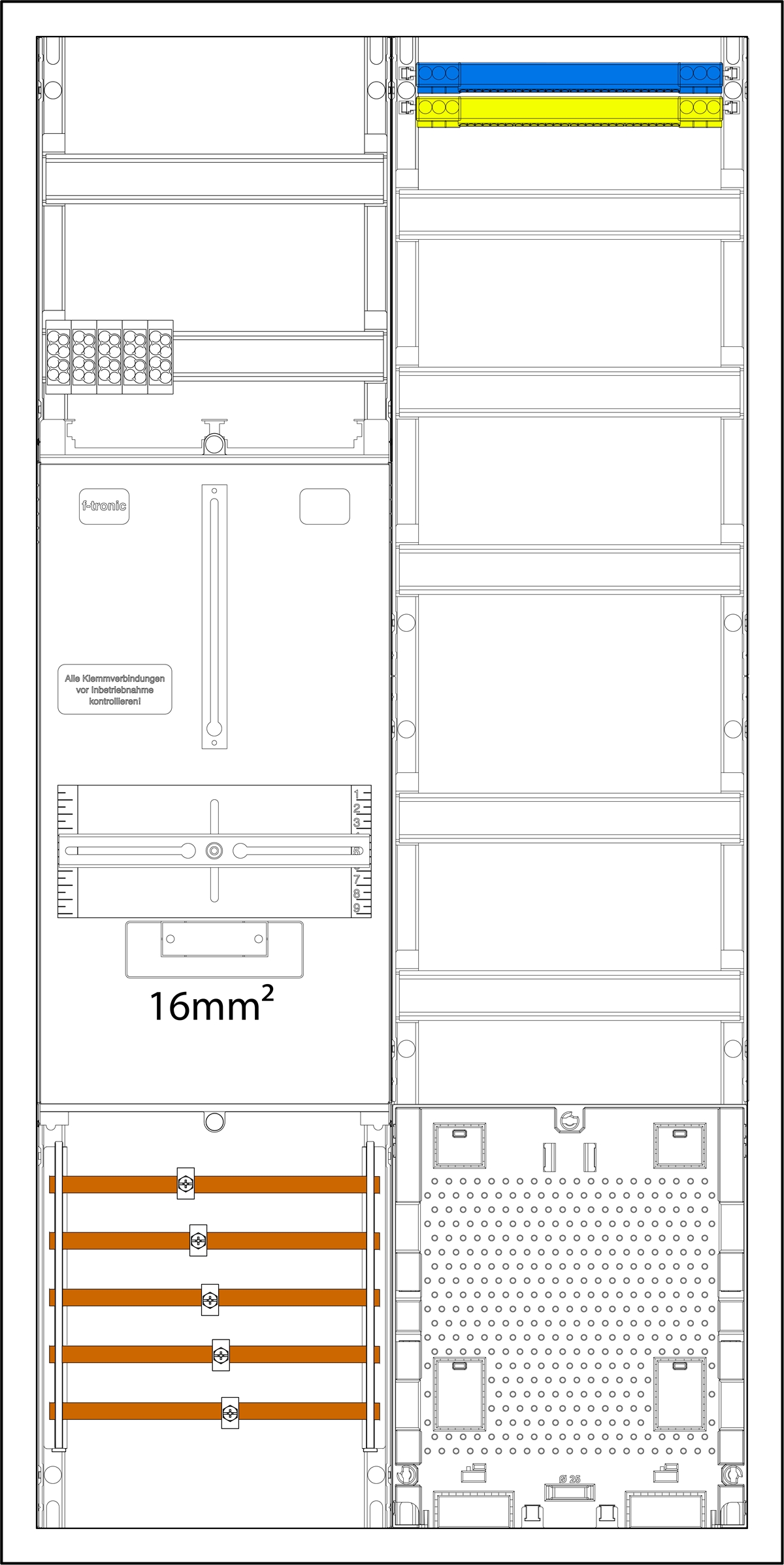 1St. F-Tronic 3HZ721APZL-16 3HZ721APZL-16, 1 ZP 16mm², 1 VAPZ 7190200